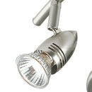 Faretti 3 Luci Spot Base Spirale Metallo Nikel Led 9 watt GU10 Luce Cada Intec SPOT-SUNNY-S3-2