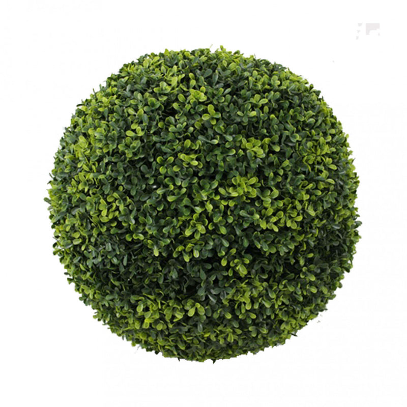 Sfera di Bosso Artificiale Ø28 cm in Polietilene Verde-2