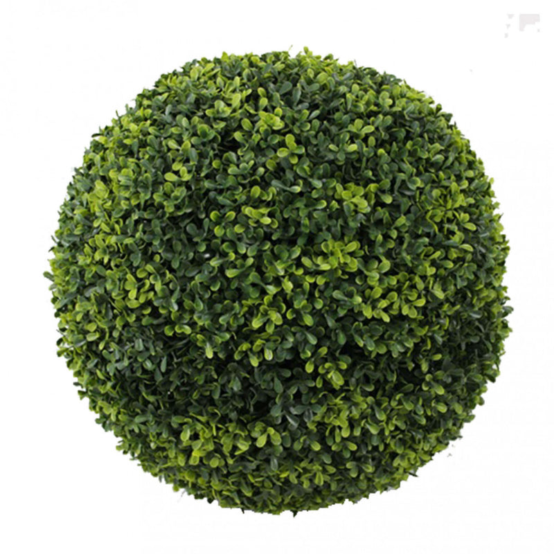 Sfera di Bosso Artificiale Ø38 cm in Polietilene Verde-1