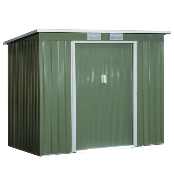 prezzo Abri de Jardin 213x130x173 cm en Acier Vert