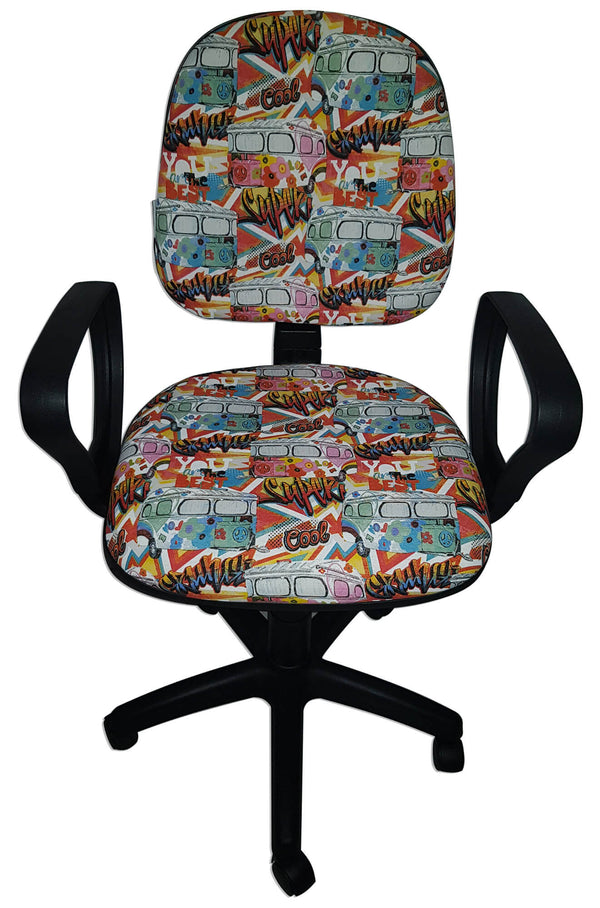 sconto Chaise de bureau opérative en tissu Renier Hippy