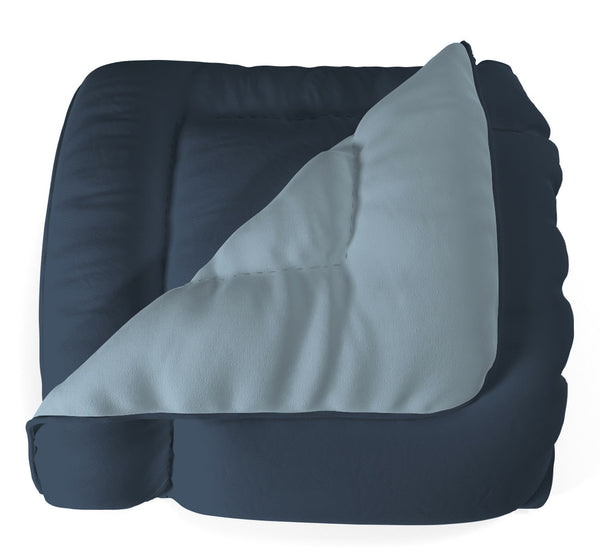 Couette Hiver en Microfibre 300gr Double Face Bleu Foncé/Bleu Clair Différentes Tailles prezzo