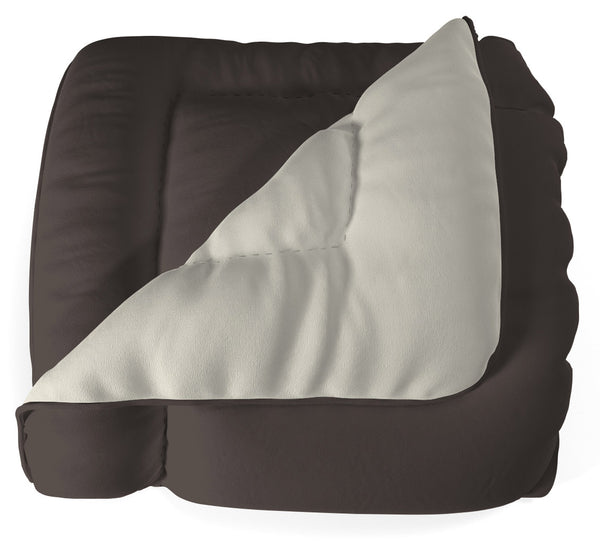 prezzo Couette Hiver en Microfibre 300gr Double Face Marron/Crème Différentes Tailles