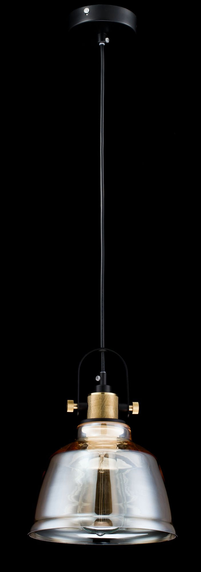 Lampada pendente Pendant in Metallo Irving Nero-3