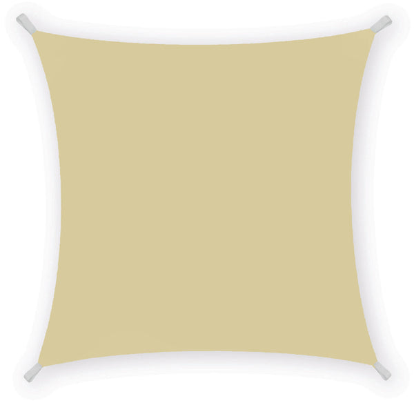 sconto Voile d'ombrage carré 3x3m en polyester beige