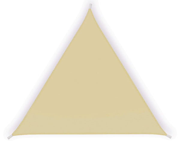 Voile d'Ombrage Triangulaire 3,6x3,6x3,6m en Polyester Beige sconto