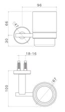 Porta Spazzolino da Parete in Acciaio Inox Satinato Nilo-2