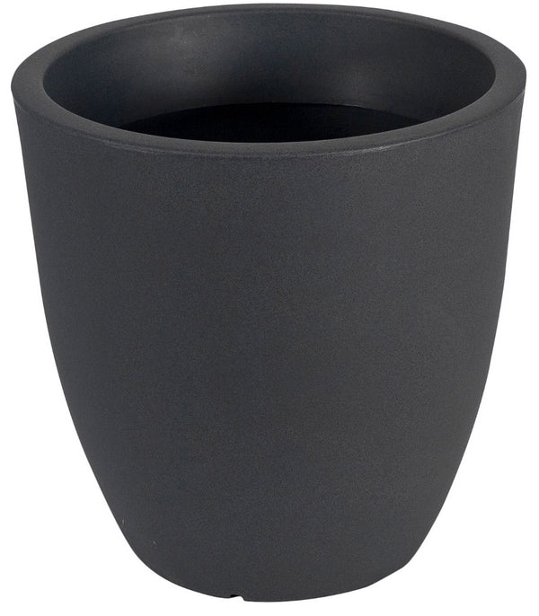 acquista Vase Haut Ø40x40cm en Polyéthylène Vanossi Orione Rond Anthracite Noir