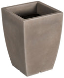 Vaso 50x36x36cm in Polietilene Vanossi Hydrus Quadro Avana-1