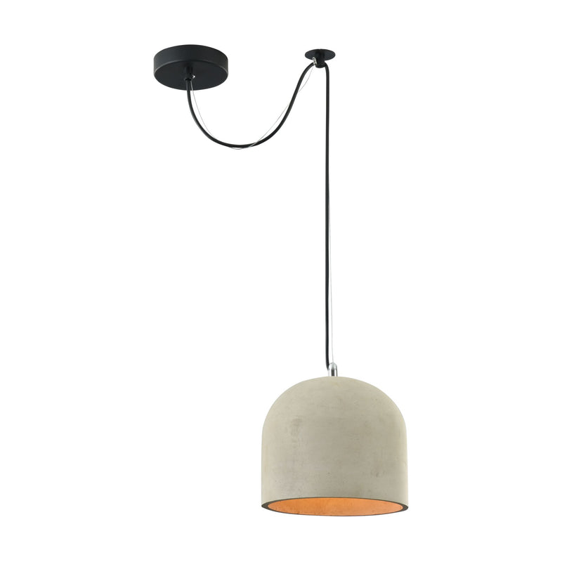 Lampada pendente Loft in Metallo Broni Nero-1