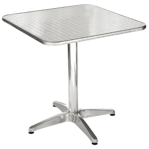 acquista Table de jardin carrée en aluminium et acier 70x70 cm Vorghini