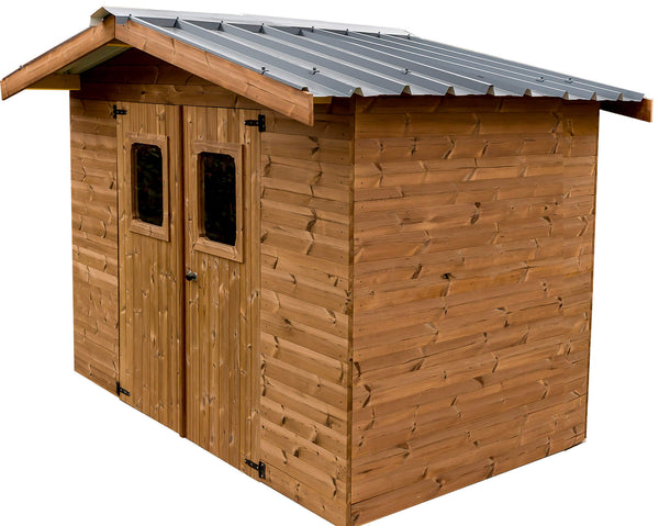 online Cabane de jardin 2,35x2,15 m sans plancher en bois massif Picea Toit en acier Thermabri 28 mm