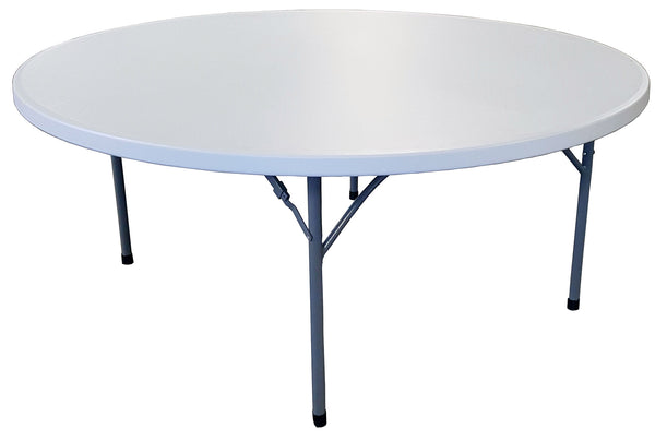 acquista Table Restauration Ronde Fixe Ø180 cm en Polyéthylène Vorghini Blanc