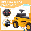 Escavatore Elettrico per Bambini 6V Giallo e Nero-4