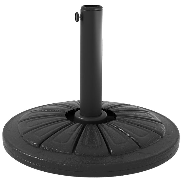 Base per Ombrellone Rotonda Ø43cm da 13kg  per Pali da 38mm e 48mm  in Cemento Nero online