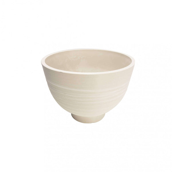 online Vase moyen Narcisse Ø39x28 cm en fibre synthétique Blanc