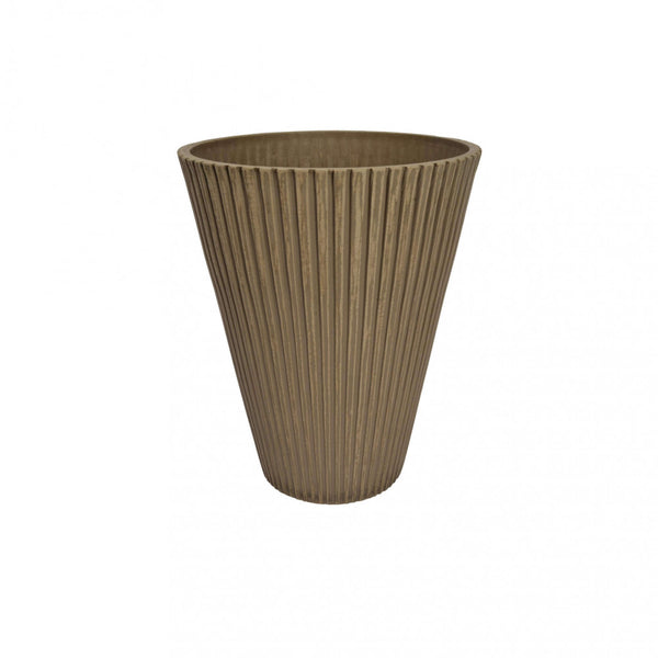 acquista Vase Iris moyen Ø29x36 cm en fibre synthétique Taupe