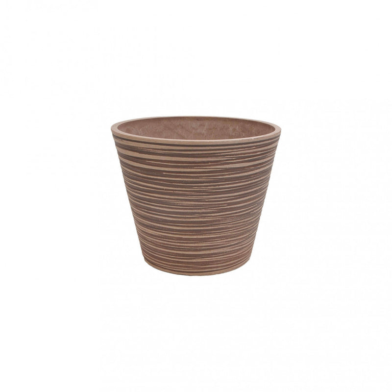 Vaso Piccolo Camelia Ø31x25,4 cm in Fibra sintetica Tortora-1