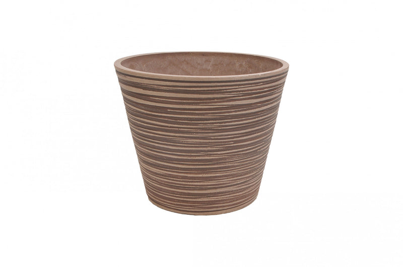 Vaso Piccolo Camelia Ø31x25,4 cm in Fibra sintetica Tortora-2