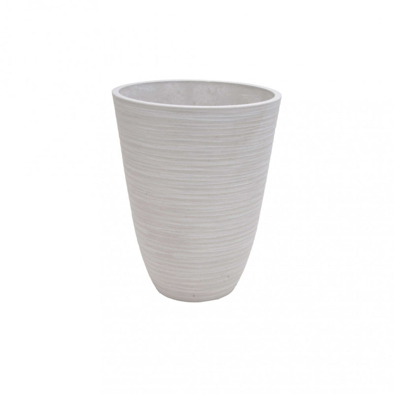 Vaso Piccolo Anemone Ø25,5x32,5 cm in Fibra sintetica Bianco-1