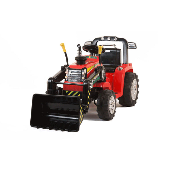 prezzo Tracteur Electrique pour Enfants Bulldozer avec Pelle Digger 12V Rouge