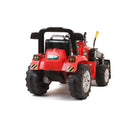 Trattore Elettrico per Bambini Ruspa con Pala Scavatrice 12V Rosso-4