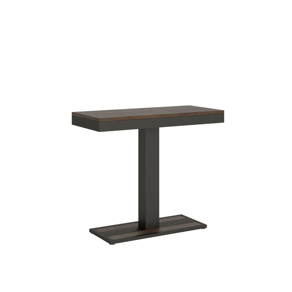 sconto Console Extensible 90-196x40x77 cm en Mélamine Marron