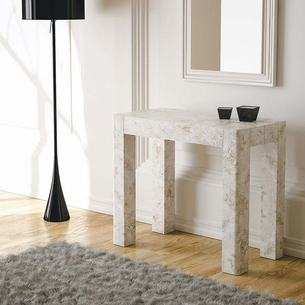 prezzo Console extensible en bois H76,5x46x90 / 306cm Itamoby Diva Classic Stone