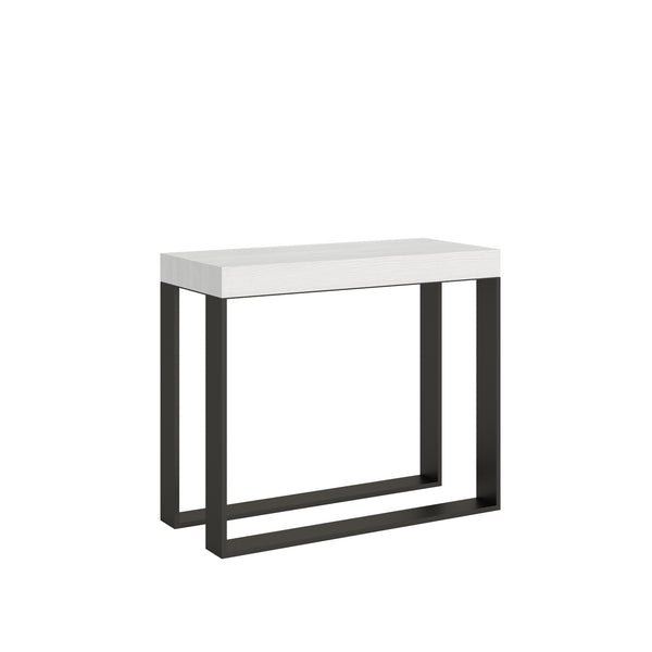 Console Extensible en Bois et Fer H77x40x90/300cm Itamoby Elettra Classic Frêne Blanc prezzo