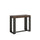 Console Extensible 90-196x40x77 cm en Mélamine Marron