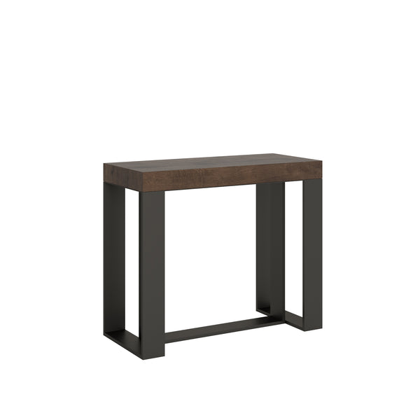 prezzo Console Extensible 90-196x40x77 cm en Mélamine Marron