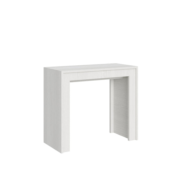 prezzo Consolle Allungabile 90-198x42x78 cm in Nobilitato Bianco