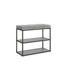 Consolle Allungabile 90-196x40x77 cm in Nobilitato Grigio-1