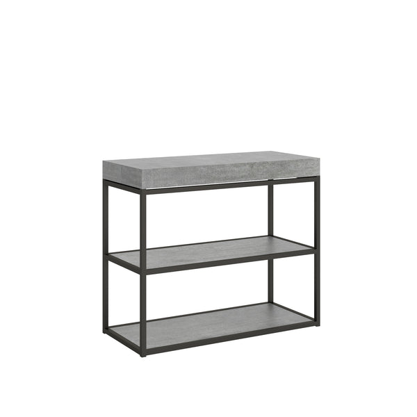 acquista Consolle Allungabile 90-196x40x77 cm in Nobilitato Grigio