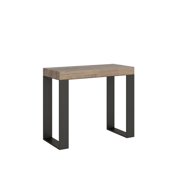 online Console extensible en bois et fer H77x40x90 / 300cm Itamoby Tecno Premium Oak Folding