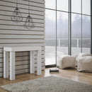 Consolle Allungabile in Legno H77x40x110/300cm Itamoby Magic Color Bianco Frassino Classica-1