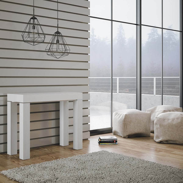 Console extensible en bois H77x40x110/300cm Itamoby Magic Color White Ash Classic online