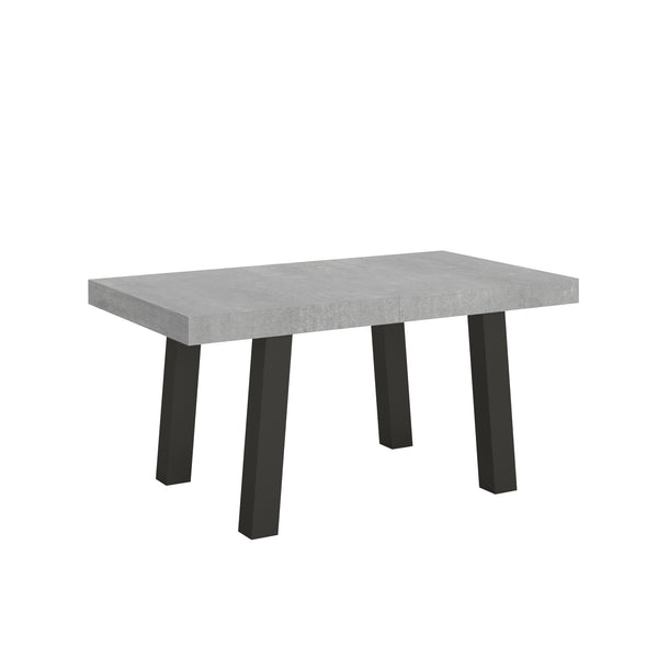 sconto Table extensible 160-264x90x77 cm Bridge Ciment