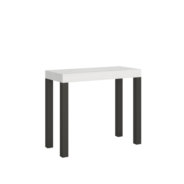 Console Extensible 90-196x40x77 cm en Mélamine Blanc prezzo