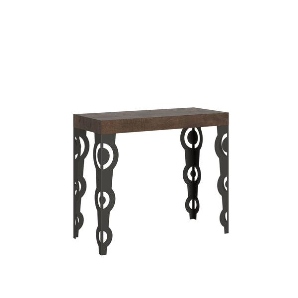 prezzo Console Extensible 90-300x40x77 cm en Mélamine Marron