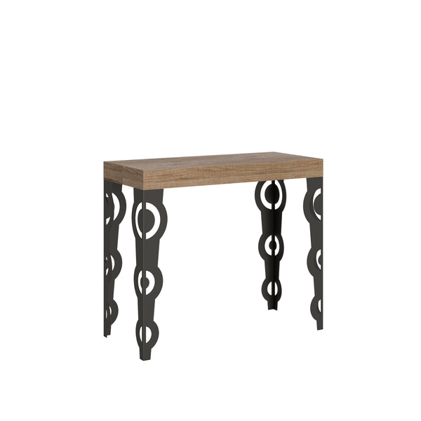 Console Extensible 90-196x40x77 cm en Mélamine Marron online