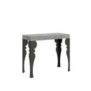 Consolle Allungabile 90-300x40x77 cm in Nobilitato Grigio-1