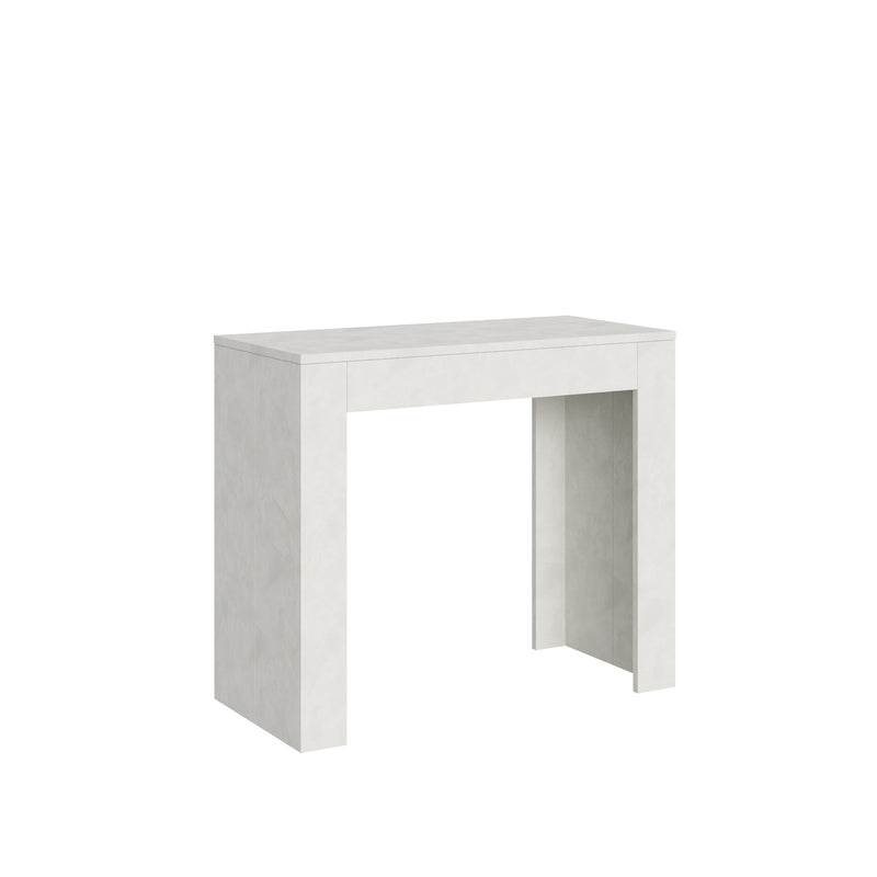 Consolle Allungabile 90-302x42x76.8 cm in Nobilitato Bianco-1