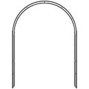 Arco da Giardino 153x40x210 cm In Metallo Nero-7