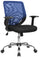 Chaise de bureau opérative en tissu Tosini Tucson bleu et noir