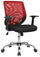 Chaise de bureau opérative en tissu Tosini Tucson rouge et noir