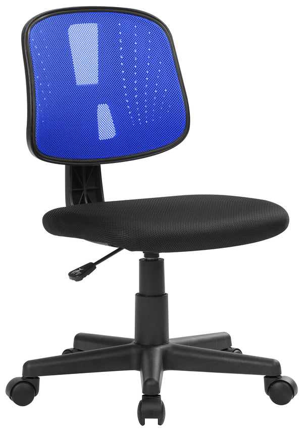 acquista Chaise de bureau opérative en tissu Tosini Seattle bleu et noir