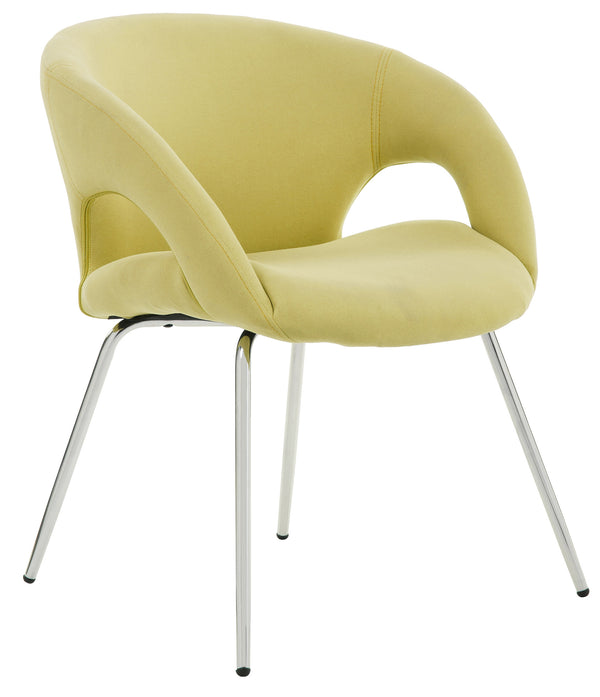 sconto Chaise de bureau en tissu Tosini Pensacola jaune