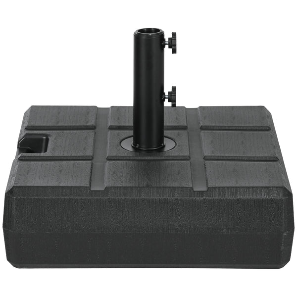 Base per Ombrellone da Giardino 3.5 m con Maniglie 49x49x36,5 cm in HDPE e Acciaio Nero online