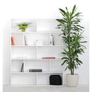 Libreria 12 Ripiani 124x160x24 cm in Legno Melaminico Bianco Opaco-2